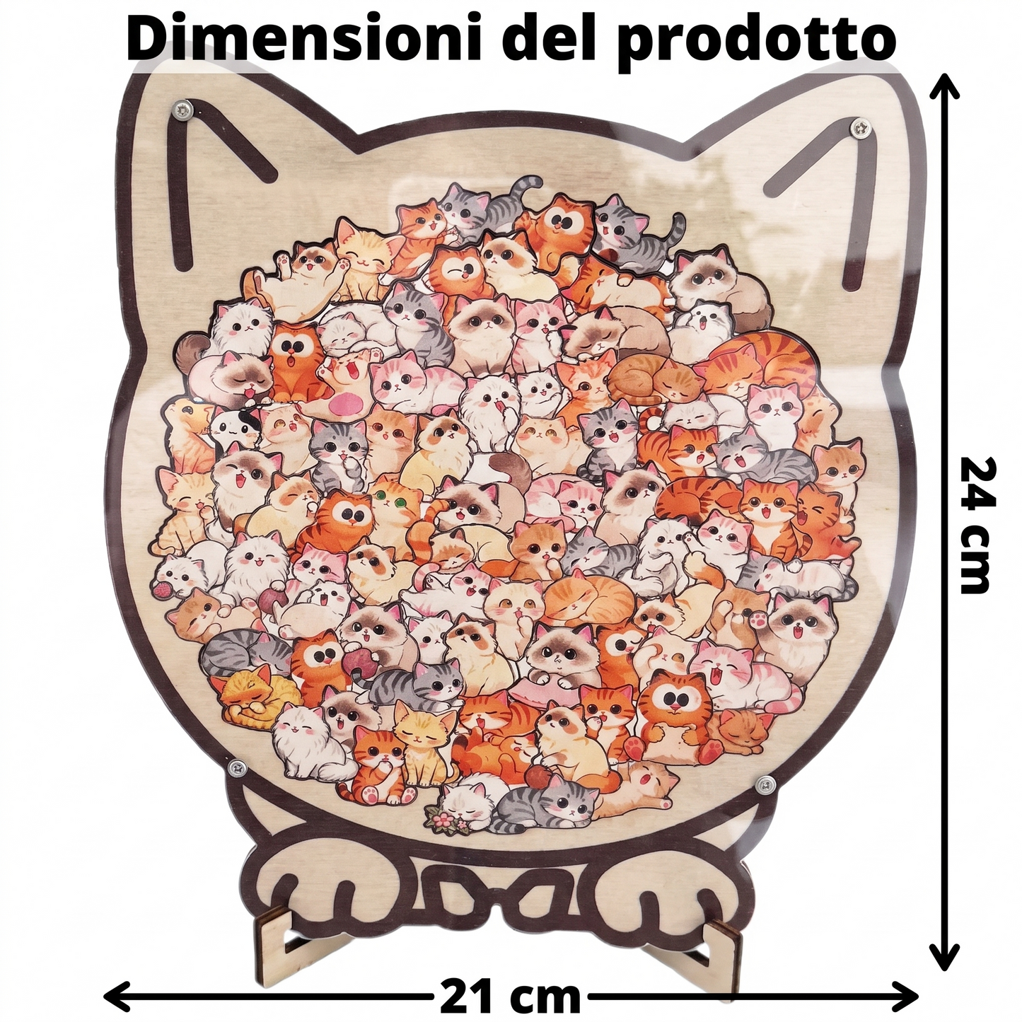 Puzzle in legno Cani e Gatti