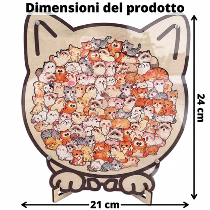 Puzzle in legno  Cani e Gatti